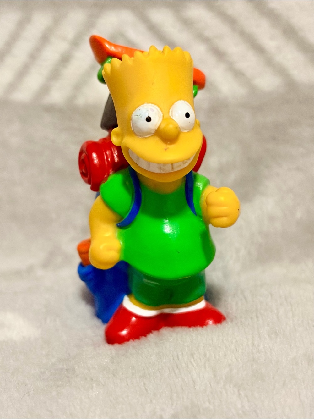 The Simpsons (1990) “Bart” 3” PVC Plastic Toy from a Burger King Kids Meal